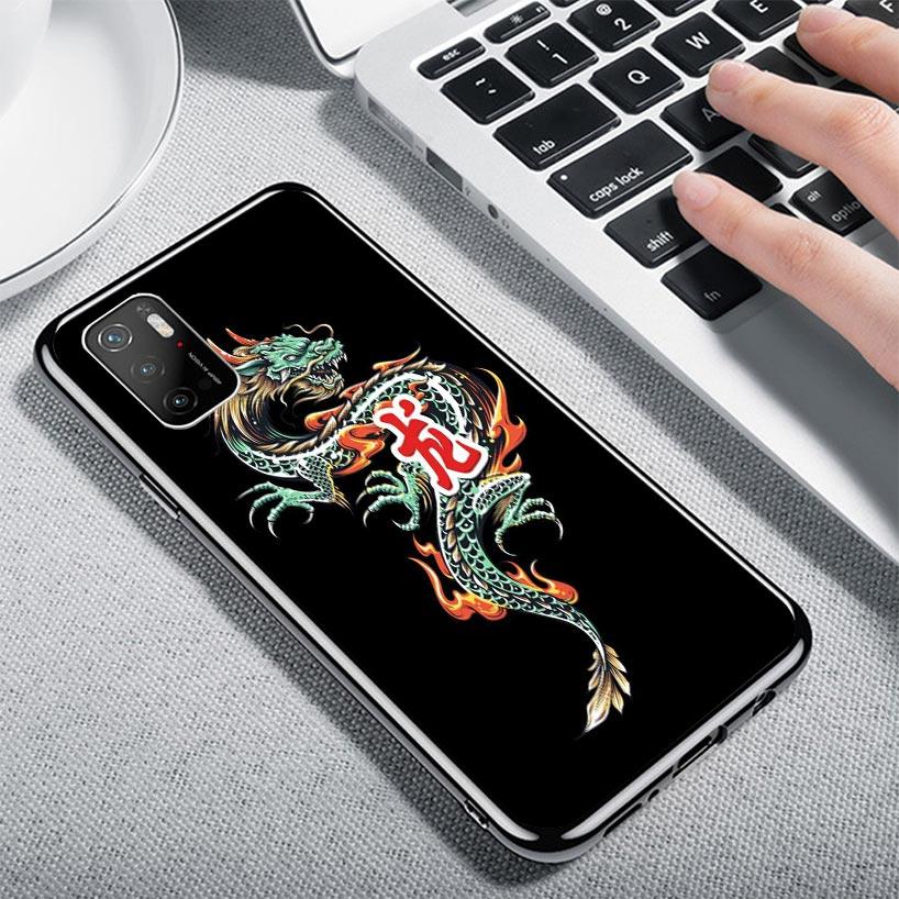 Asian Dragons Animal Tattoo Case Phone Cover for Xiaomi Redmi Note 10 9 9S 8 8T 7 5 Pro Mi 12T 11T 10T 9T 12 11 Lite A3 A2 Trend
