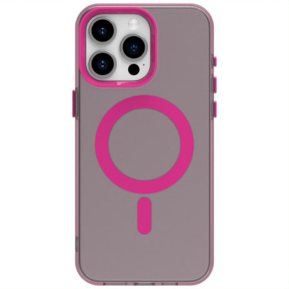 Candy Series For iPhone 15 Pro Case Compatible with MagSafe PC+TPU+PET Anti-Drop Phone Cover