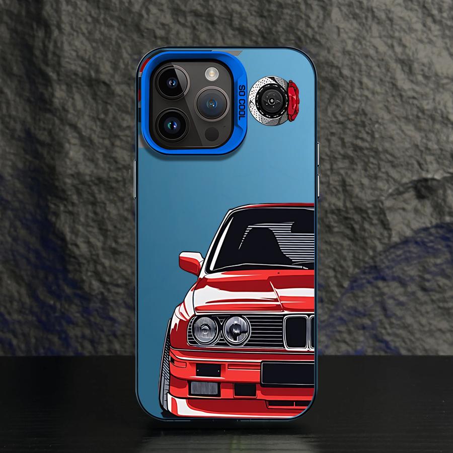 Чехол для телефона для iPhone 11 12 13 Pro Max 17 Air 14 15 16 Plus 16e Мягкий корпус JDM Спортивный автомобиль