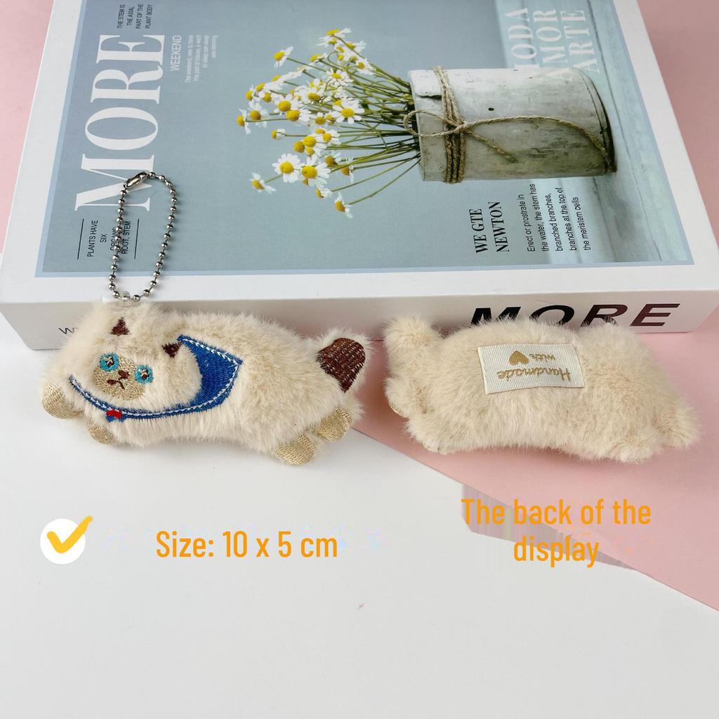 Милая подвеска в виде плюшевого кота Calico и брелок для ключей в виде сиамского кота, аксессуары для котят - мультяшные украшения для сумок-кукол