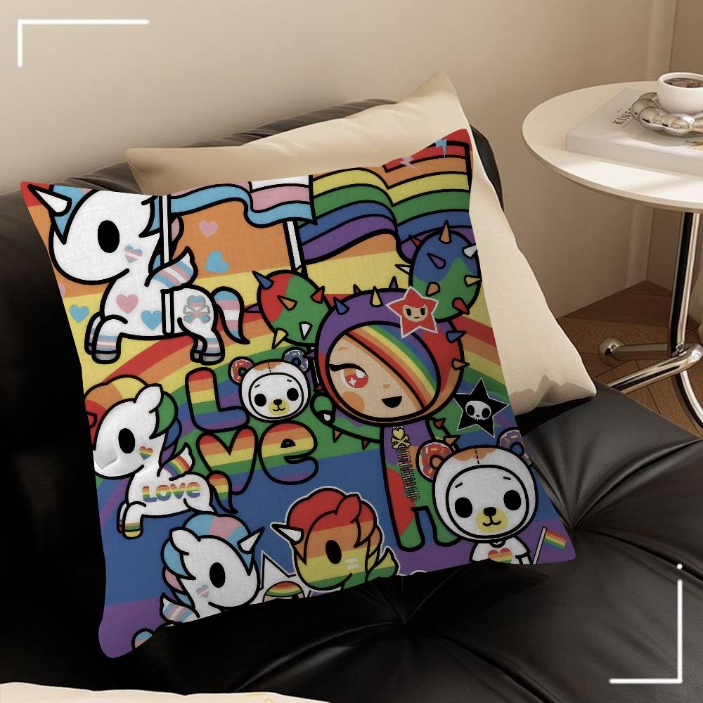 Япония Tokidoki мультфильм Офисная Подушка Наволочка Автомобильная Наволочка для Подушки 45X45СМ Наволочка для Подушки под Пояс Наволочка для Подушки на Диван