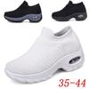 Ladies Sneakers  Casual Shoes Mesh Round Shap Air Cushion Color Matching Breathable Non Slip Women Flat  Large Size 44