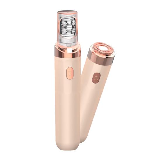 2-в-1 Электрический триммер для бровей Многофункциональный Безболезненный Эпилятор для волос на лице Водонепроницаемый Беспроводной Женский Бритва-удалятор волос с бровей