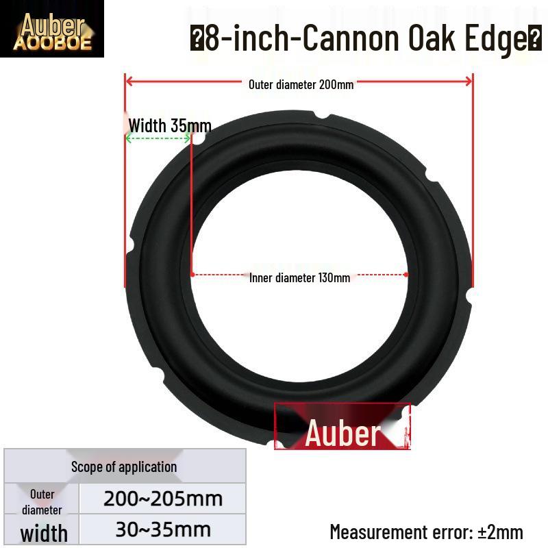 6.5" 8" 10" Speaker Subwoofer Rubber Edge Ring Accessories