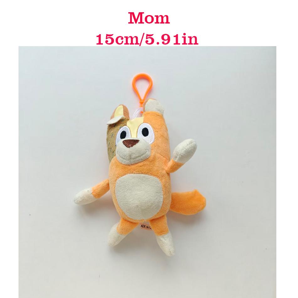 1-4Pcs Hot Blueyed Dog Bingo Family 15-28Cm Plush Toy Cartoon Dog Soft Stuffed Animals Dolls Birthday Gifts Family Blue