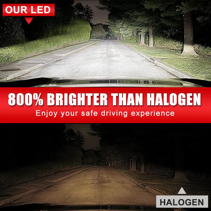 30000LM H4 9003 LED Headlight Bulbs H7 H11 9005 HB3 9006 HB4 9012 HIR2 Led Canbus No Error Hi/Lo Beam 300W HeadLamps 6000K White