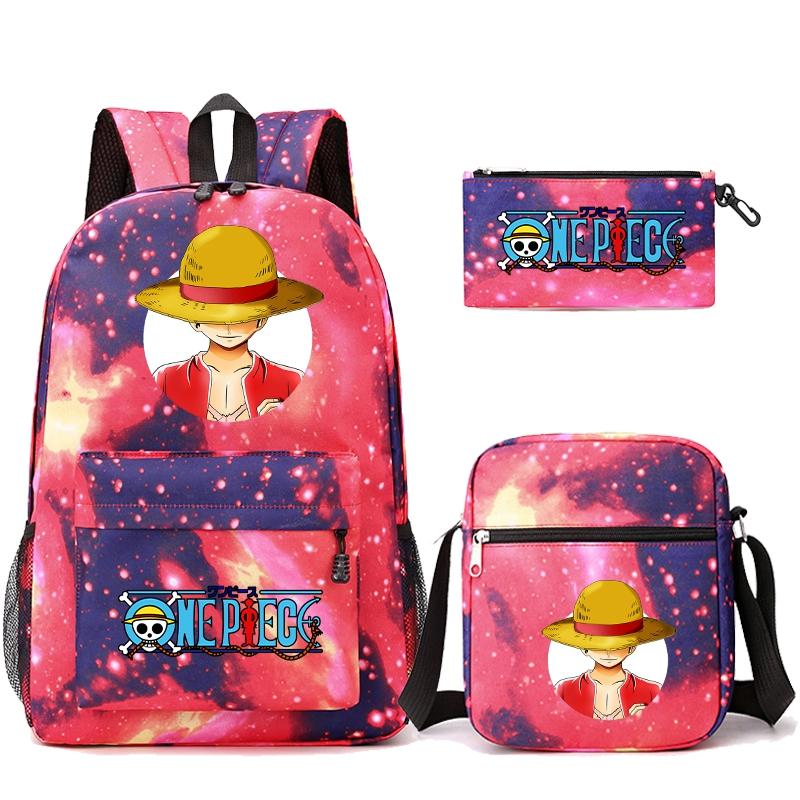 3 шт./компл. аниме цельный рюкзак с наплечной сумкой пенал для мальчика и девочки школьная сумка женская дорожная сумка Mochila