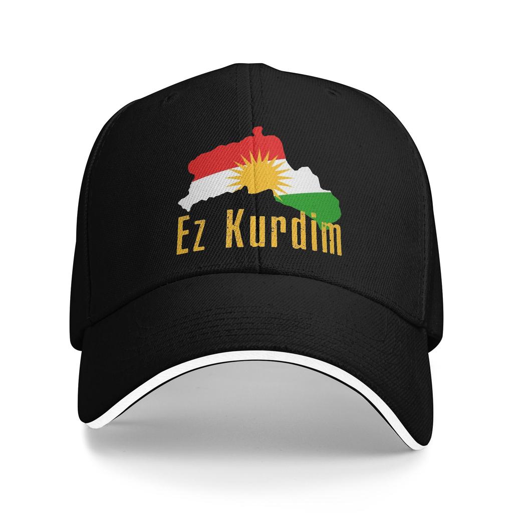 Бейсболка КУРДИСТАН Карта Ez Kurdim Наряд Унисекс Женские Бейсболки Кепки Кепка Уникальная Для улицы Летняя Регулируемая Кепка Snapback
