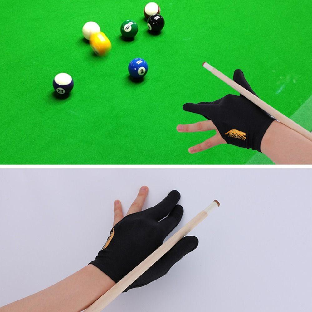 Breathable Snooker Gloves Spandex Three Finger Gloves New Billiard Accessories  Men Women