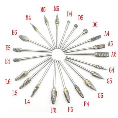 2,35 мм хвостовик из карбида вольфрама, фреза, роторный инструмент, заусенец, двойной алмазной огранки, роторные инструменты для полировки зубов