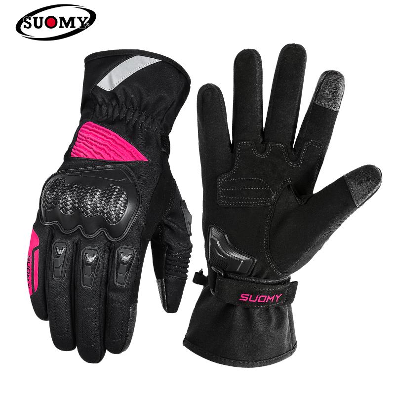 SUOMY Winter Waterproof Guantes Moto Motorcycle Gloves Men Women Autumn Motocross Biker Glove Touch Screen Cycling Luvas M-XXL
