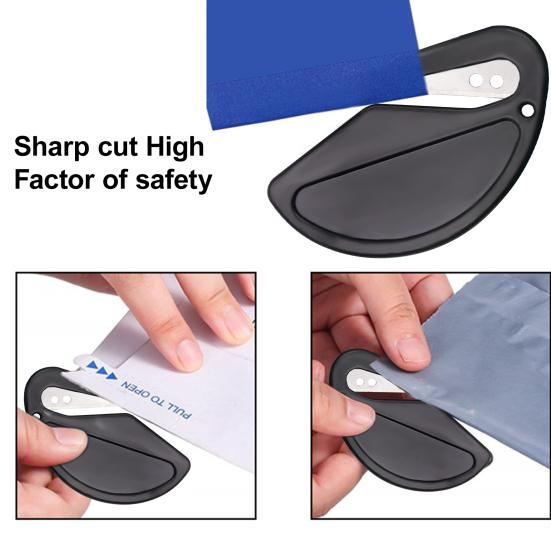 2Pcs/Set Letter Opener Plastic Mini Portable Multi-functional Pointy Tip Safe Sharp Efficient Mail Envelope Opener Cutter Home Office Supplies