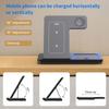 Foldable Wireless Charging Station for iPhone 16 15 14 13 12 iWatch 10/9/8/7 Ultra Airpods 4 Pro 3 In 1 Fast Charger Stand Dock