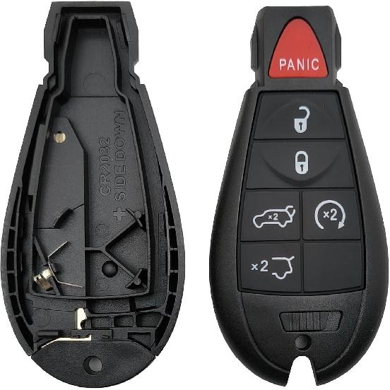 Replacement Key Fob Case Shell for Jeep Grand Cherokee Dodge | Car Key Case Cover, for Dodge Commander 2008-2010 Jeep Grand Cherokee 2008-2013