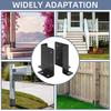 4Pcs Post Brackets Rustproof High Durability Adjustable DIY Heavy Duty Wood Fence Deck