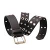 Pentagram Star Waist Belt Belt Double Row Hole Rivet Waist Belt PU Leather Waistbands  Daily