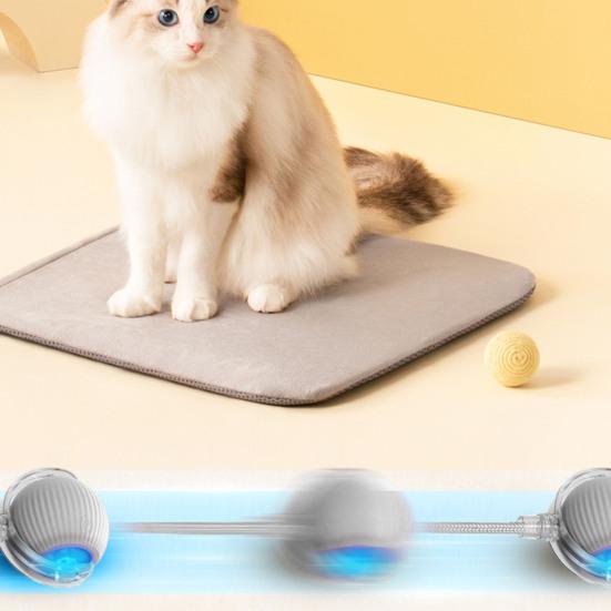 Интерактивная игрушка-мяч для кошек, перезаряжаемая через USB, самодвижущаяся игрушка-мяч для домашних животных, автоматически катящийся умный мяч для домашних кошек, увлекательное движение