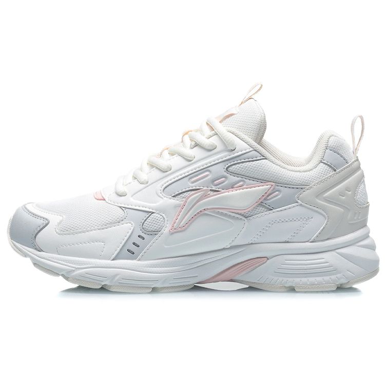 Li Ning Shock Absorbing Non-Slip Durable Low-Top Running Shoes Women Sneakers Cloud-White ARLR018-5