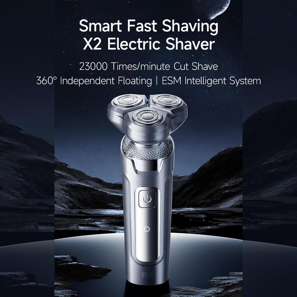 Электробритва Enchen X2 ESM Умная система бритья 360 ° Плавающая 3 режущая головка IPX7 Водонепроницаемая электробритва для влажной и сухой уборки