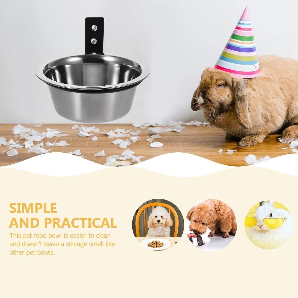 Foldable Hanging Pet Bowl 6/8inch Pet Feeder Container Universal Cat Food Water Bowl Home