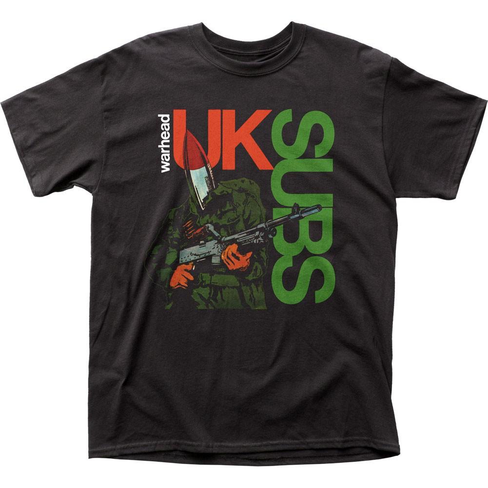 UK Subs Warhead Mens T Shirt Music Classic Concert Rock Band Tee New Black