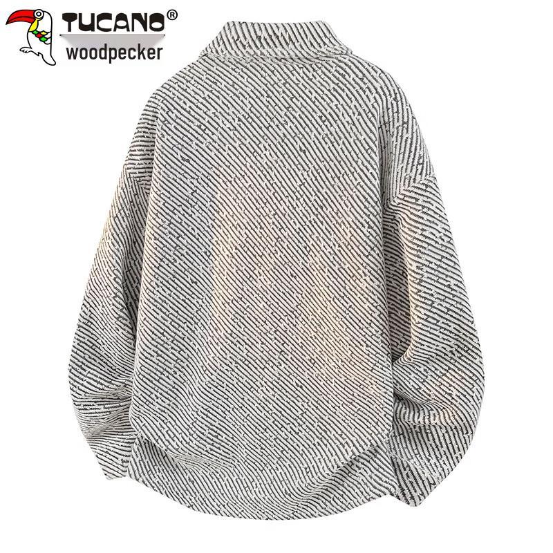 Tucano Мужской кардиган с текстурным лацканом на осень/зиму