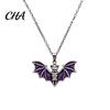 Gothic Fashion Daily Wear Bat Halloween Accessory, Vintage Punk Necklace, Viking Spooky Spider Web Earrings Style Dangle Drop for Cosplay Party