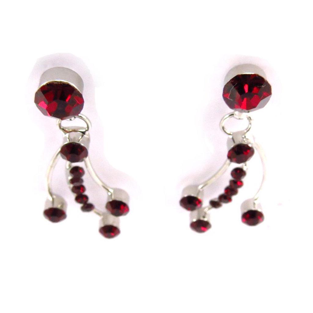 Les Trésors De Lily [J6677] — Красные дизайнерские серьги Paradis Floral