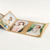 Creative Small Card Photo Postcard Storage Book Kraft Paper Folding DIY Handmade Packaging Folding Insert Blank Photo Album