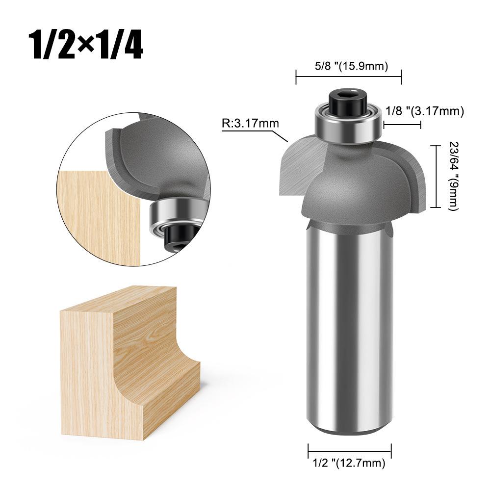 Деревообработка Фальцевый нож Пазовальный нож R-образный нож Ручка 1/2 Ручка 1/4 Фрезерная головка для кромок Нож для прорисовки линий Триммер Гравировка