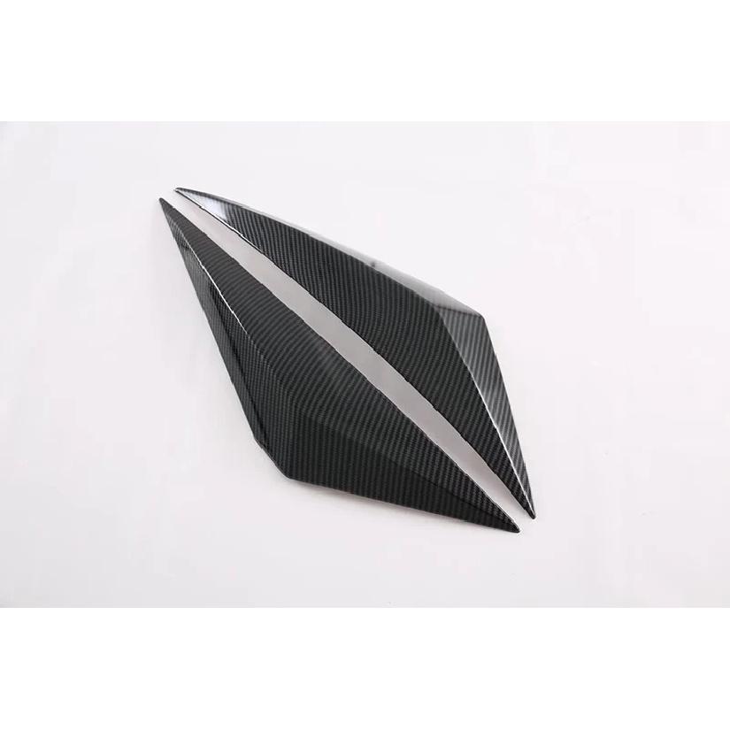 Для Nissan Qashqai J12 2024 Автоаксессуары Piano Black Передняя накладка на противотуманную фару Форма ветра