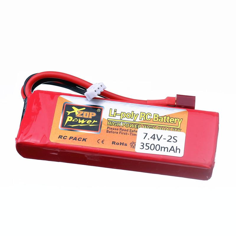 LiPo аккумулятор 2S 7.4V 3500 мАч RC аккумулятор с разъемом T для Wltoys 144001 144010 124016 124017 124018 124019 RC Автомобиль Дрон Лодка Запчасти