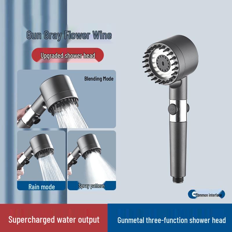 German Dai Pen Douyin Style Three-Speed Supercharged Massage Shower Head with Filter