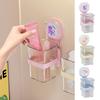 Большой Вместимости Коробка для Хранения в Ванной Комнате Присоска Полка для Лицевых Полотенец Милая Коробка для Зубной Пасты
