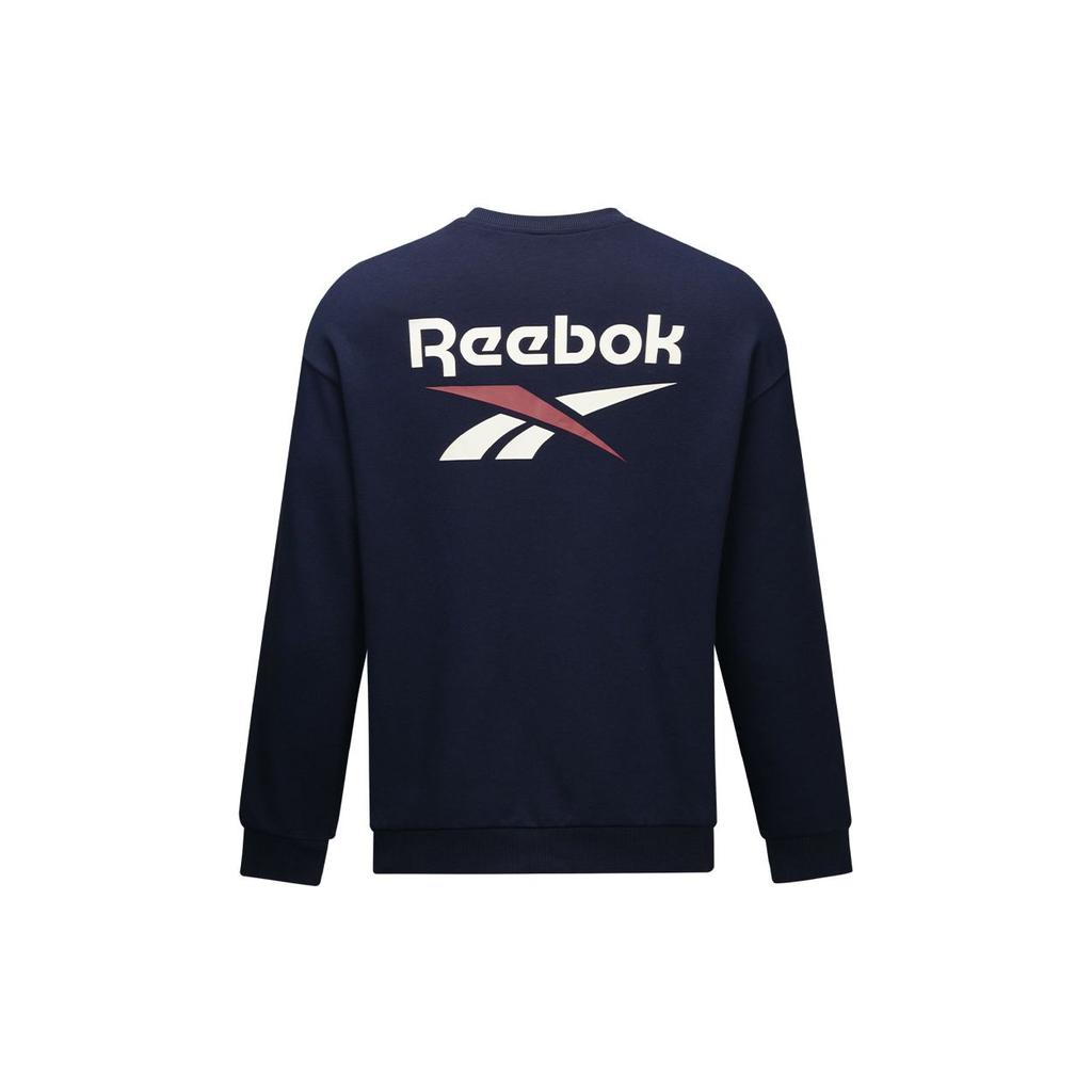 Reebok Удобный повседневный свитер в стиле ретро, унисекс, темно-синий 24FRM305UGN2
