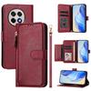 For OnePlus Ace 5 Pro 5G/OnePlus 13R 5G Case Zipper Pocket Multiple Card Slots Leather Phone Cover