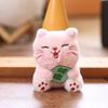 Cute Cat Plush Keychain With Pp Cotton Filling For Car Bags And Backpack Decor