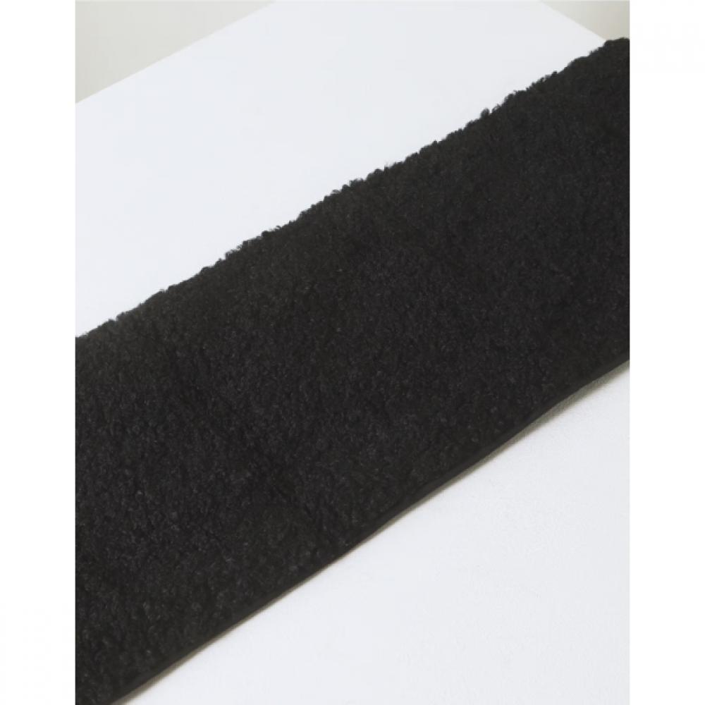 Daks Black Padding Muffler With Daks Bear Embroidery Dcmu6f855bk