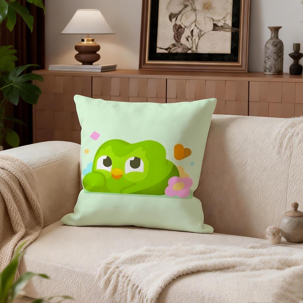 Educational Duolinggo Cushion Cover Cushion Cover Set 4Pcs 50x50 45x45 40x40 Pillowcase Decorative Sofa Home Decor