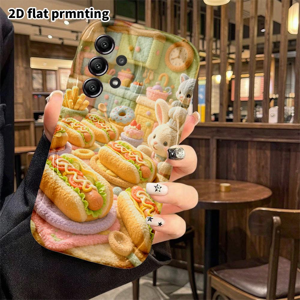Phone Case: 2D flat, fits Samsung Galaxy A34 A35 M05 M06 S20 S22 S21 FE Plus 5G protective case, plush kitchen, perfect Christmas and Halloween holida