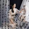 Ancient Style Chinese Calligraphy Curtain Retro Photography Backdrop  Photography Props