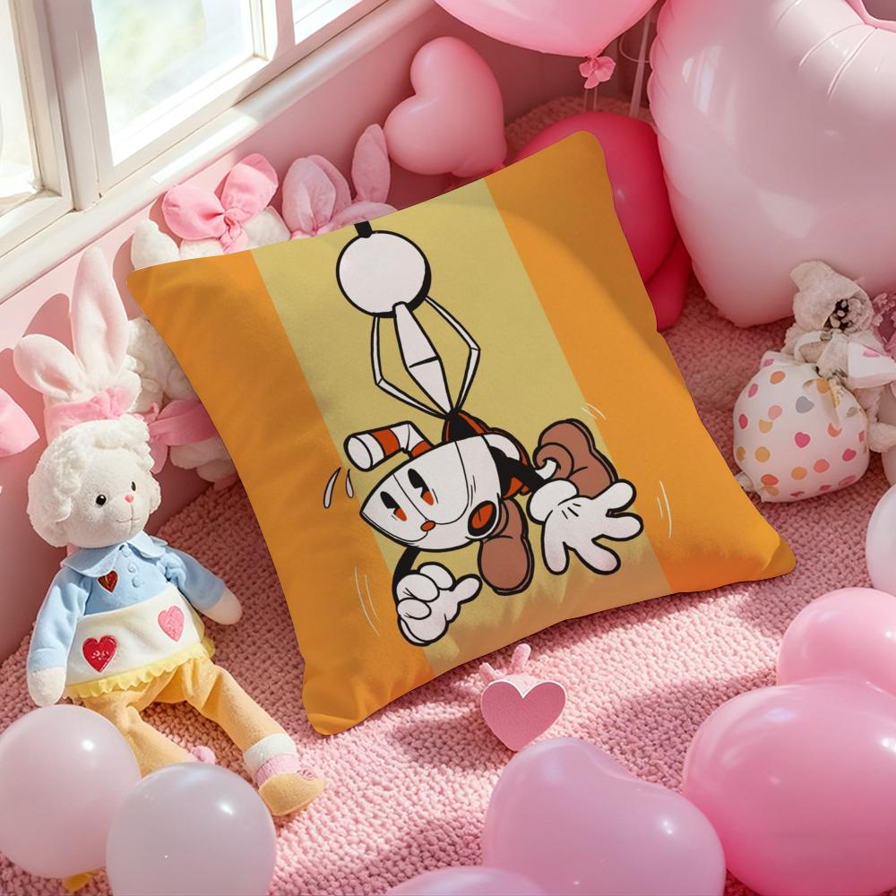 Милый игровой C-Cuphead Классический чехол на подушку с принтом Наволочка для гостиной Диванная наволочка и Декор спальни