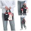Cartoon Black White Cat Print Insulated Lunch Bag for Women Office Cooler Thermal Food Box Tote Leakproof Lunch Boxes Container