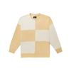 Vans Colorblock Checkerboard Round Neck Pullover Sweatshirt Unisex Tops Terracotta VN000BYQYUU