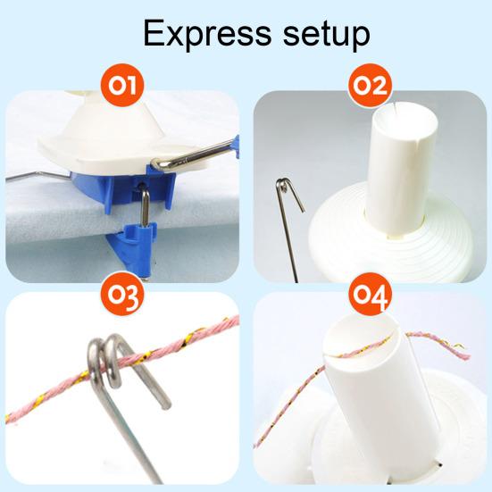 Yarn Ball Winder for Crocheting Wool Winder with Adjustable Table Clamp Hand Operated Yarn Cake Maker Gift for DIY Enthusiasts