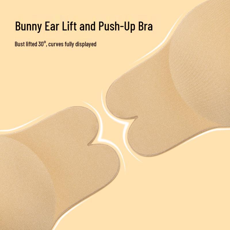 Rabbit Ear Lift Breast Pasties: Seamless, Breathable, Invisible Inner Bra for Small Breasts