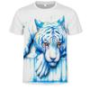 Summer Men's T-shirt 3D Print Tees Tiger Lion Loose Round Neck Short Sleeve Tops Men Clothing