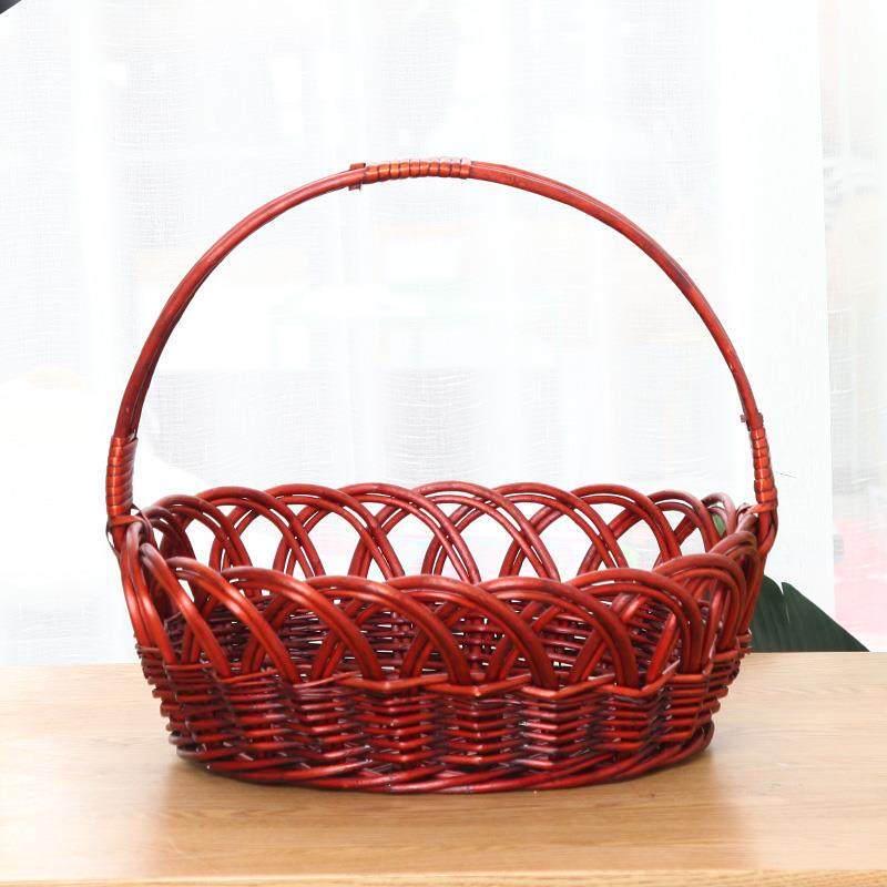 Плетеная корзина для фруктов и покупок