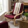 Solid Color Soft Leaves Jacquard Chair Cover Removable Armchair Protector  Home Decor