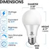 Energetic 24 Pack A19 LED Light Bulb 40 Watt Equivalent Daylight 5000K E26 Standard Base ETL UL Listed nDimmable LED Light Bulb